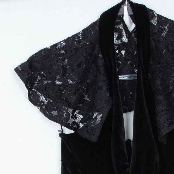 L'Agence Black Velvet Halter Jumpsuit Size 2 - Picture 3 of 8